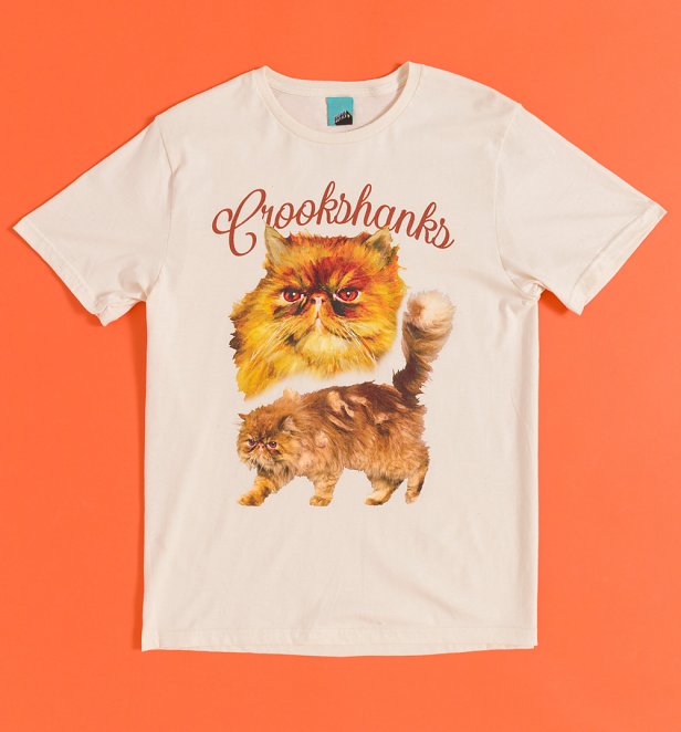 Harry Potter Crookshanks Natural T-Shirt Harry Potter Crookshanks Natural T-Shirt