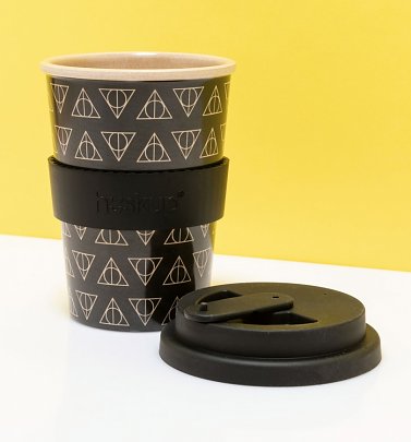 Harry Potter Deathly Hallows Eco Travel Mug from Huskup Harry Potter Deathly Hallows Eco Travel Mug from Huskup