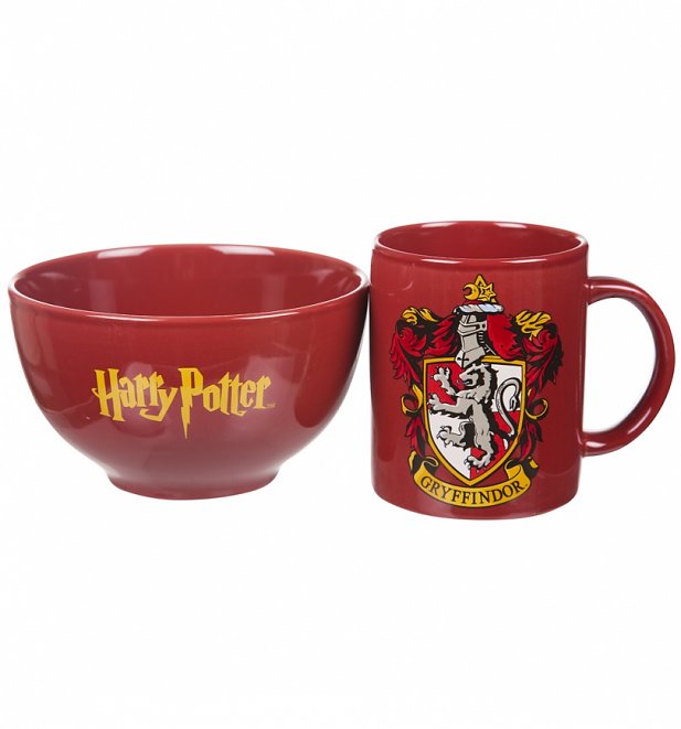 Harry Potter Gryffindor 4 Piece Ceramic Dinner Set