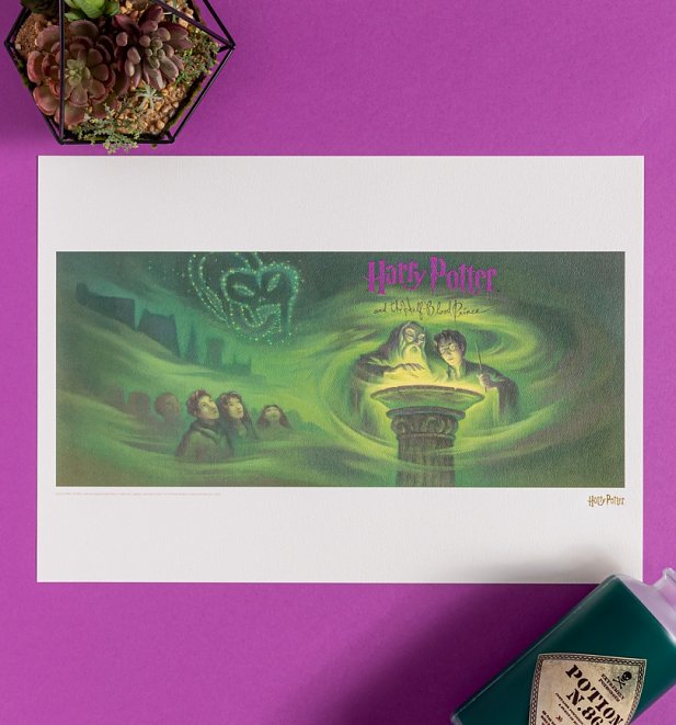 Harry Potter Half-Blood Prince Book Cover Art Print