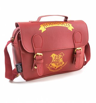 Burgundy Harry Potter Hogwarts Satchel Style Lunch Bag Burgundy Harry Potter Hogwarts Satchel Style Lunch Bag