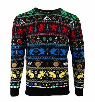 Harry Potter Houses Christmas Jumper Harry Potter Houses Christmas Jumper