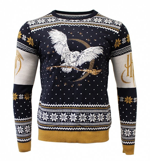 Harry Potter Knitted Hedwig Christmas Jumper Harry Potter Knitted Hedwig Christmas Jumper