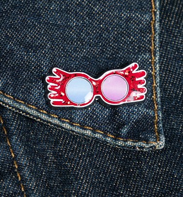 Harry Potter Luna Lovegood Glasses Enamel Pin Badge Harry Potter Luna Lovegood Glasses Enamel Pin Badge