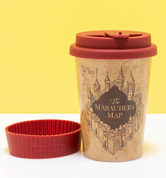 Harry Potter Marauders Map Eco Travel Mug from Huskup Harry Potter Marauders Map Eco Travel Mug from Huskup
