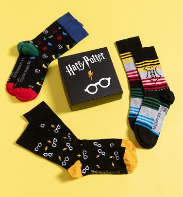 Harry Potter Pack of Three Socks in Gift Box Harry Potter Pack of Three Socks in Gift Box
