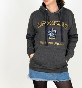 Harry Potter Ravenclaw Applique Charcoal Hoodie Harry Potter Ravenclaw Applique Charcoal Hoodie