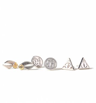 Harry Potter Set Of 3 Stud Earrings Harry Potter Set Of 3 Stud Earrings