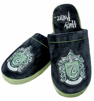 Harry Potter Slytherin Crest Slip On Slippers Harry Potter Slytherin Crest Slip On Slippers