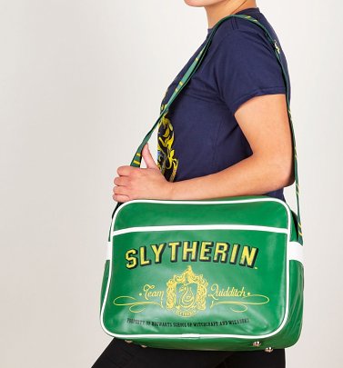 Harry Potter Slytherin Retro Messenger Bag Harry Potter Slytherin Retro Messenger Bag