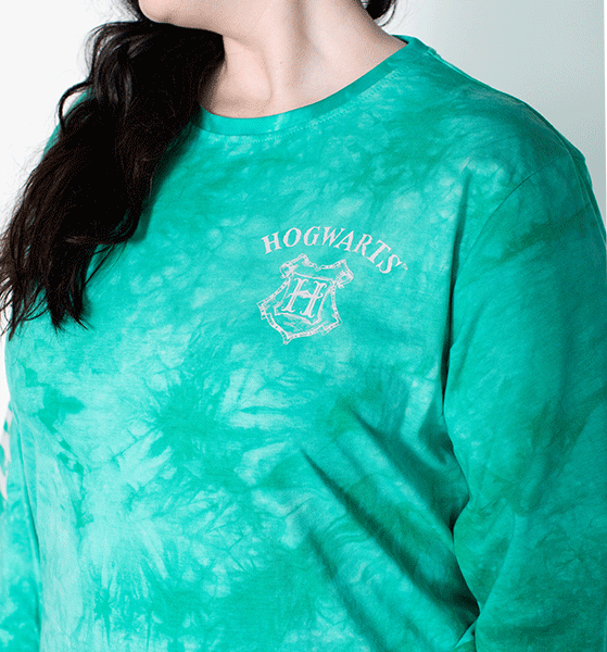 Harry Potter Slytherin Tie Dye Long Sleeve T-Shirt from Cakeworthy