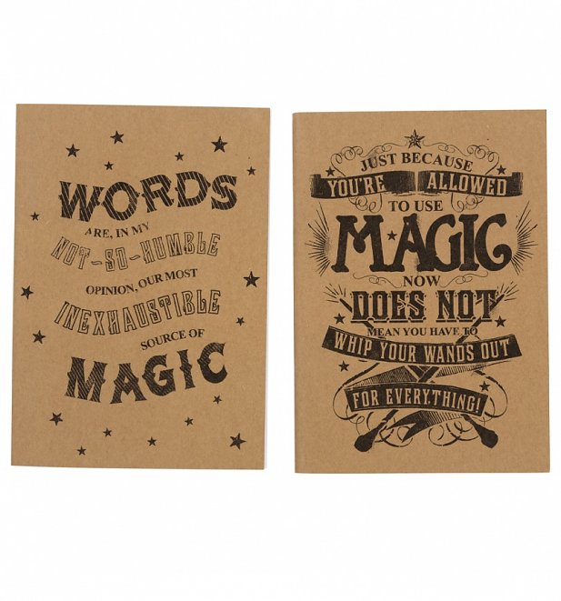 Harry Potter Use Magic Set of Two A5 Notebooks Harry Potter Use Magic Set of Two A5 Notebooks