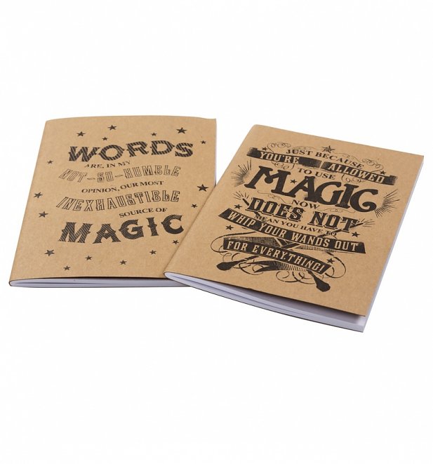 Harry Potter Use Magic Set of Two A5 Notebooks Harry Potter Use Magic Set of Two A5 Notebooks