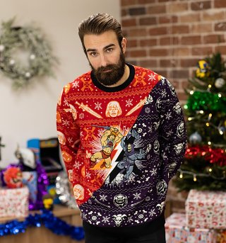 He-Man Vs Skeletor Fairisle Knitted Christmas Jumper He-Man Vs Skeletor Fairisle Knitted Christmas Jumper