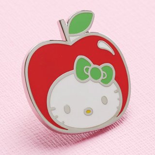 Hello Kitty Apple Head Enamel Pin from Punky Pins Hello Kitty Apple Head Enamel Pin from Punky Pins