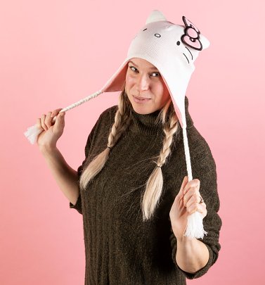 Hello Kitty Knitted Laplander Hat from Difuzed Hello Kitty Knitted Laplander Hat from Difuzed