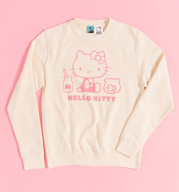 Hello Kitty Outline Cream Sweater