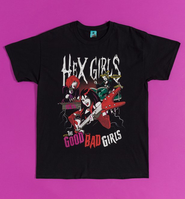 Hex Girls The Good Bad Girls World Tour Black T-Shirt with Back Print