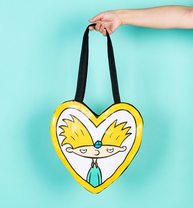 Hey Arnold Heart Shaped Tote from Cakeworthy Hey Arnold Heart Shaped Tote from Cakeworthy