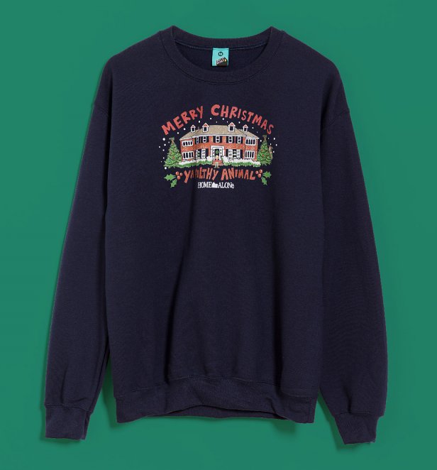 Home Alone Merry Christmas Navy Sweater Home Alone Merry Christmas Navy Sweater