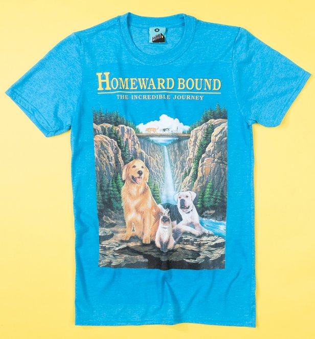 Homeward Bound Movie Poster Blue T-Shirt Homeward Bound Movie Poster Blue T-Shirt