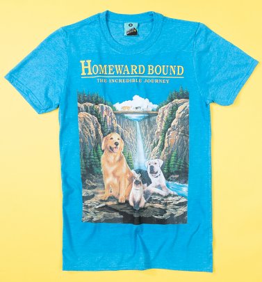 Homeward Bound Movie Poster Blue T-Shirt Homeward Bound Movie Poster Blue T-Shirt