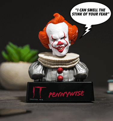 IT Movie Pennywise Talking Bobble Bust Figure