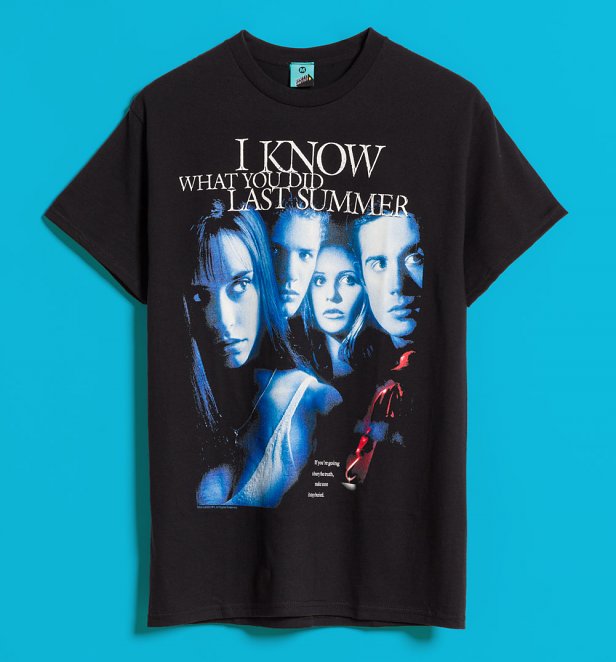 I Know What You Did Last Summer Movie Poster Black T-Shirt I Know What You Did Last Summer Movie Poster Black T-Shirt