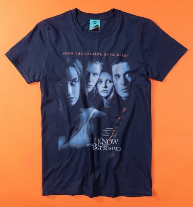 I Know What You Did Last Summer Movie Poster Navy T-Shirt I Know What You Did Last Summer Movie Poster Navy T-Shirt