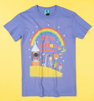 I Live On Button Moon Violet T-Shirt I Live On Button Moon Violet T-Shirt