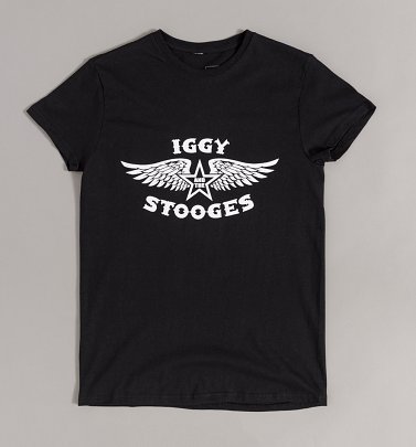 Officially Licensed Iggy Pop & The Stooges Band T-Shirt For Men (White)