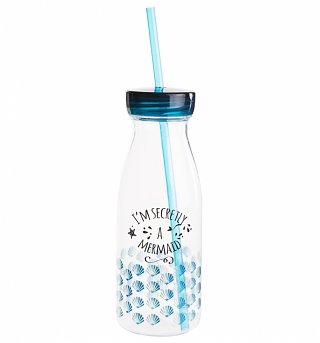 I'm Secretly A Mermaid Bottle With Straw I'm Secretly A Mermaid Bottle With Straw
