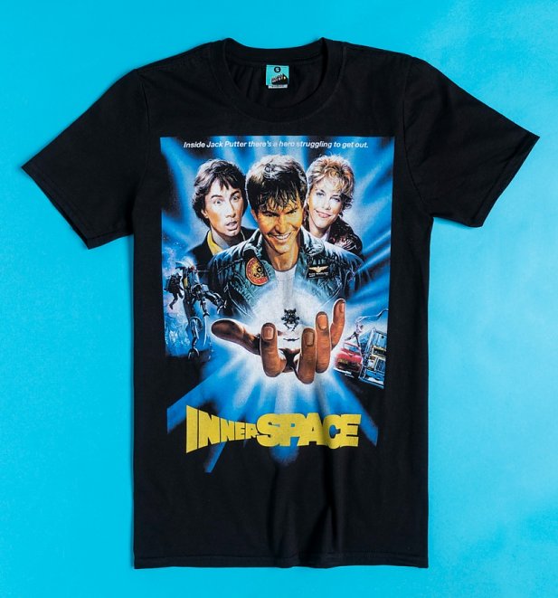Inner Space Movie Poster Black T-Shirt