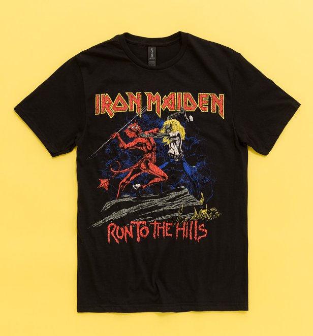 Iron Maiden Run To The Hills Black T-Shirt