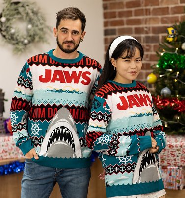 Jaws Fairisle Knitted Christmas Jumper