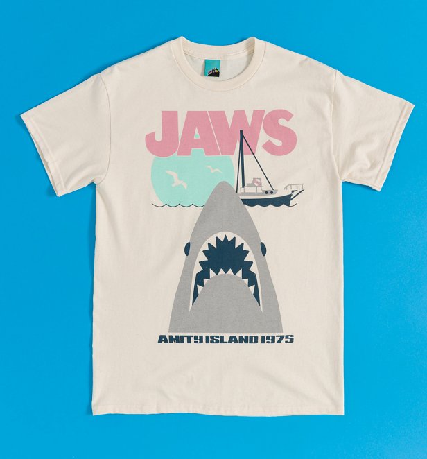 Jaws Pastel Shark Natural T-Shirt