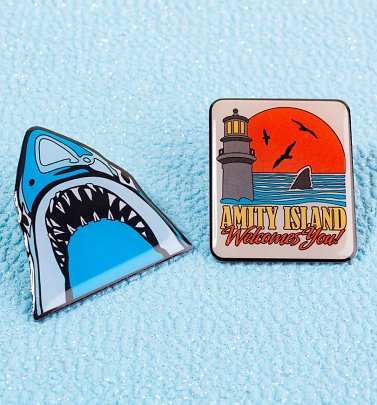 Jaws Pin Badge Set Jaws Pin Badge Set