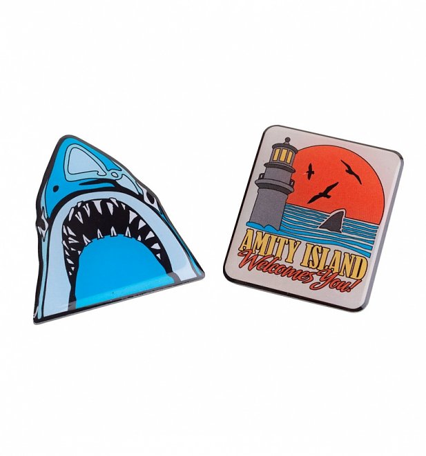 Jaws Pin Badge Set Jaws Pin Badge Set