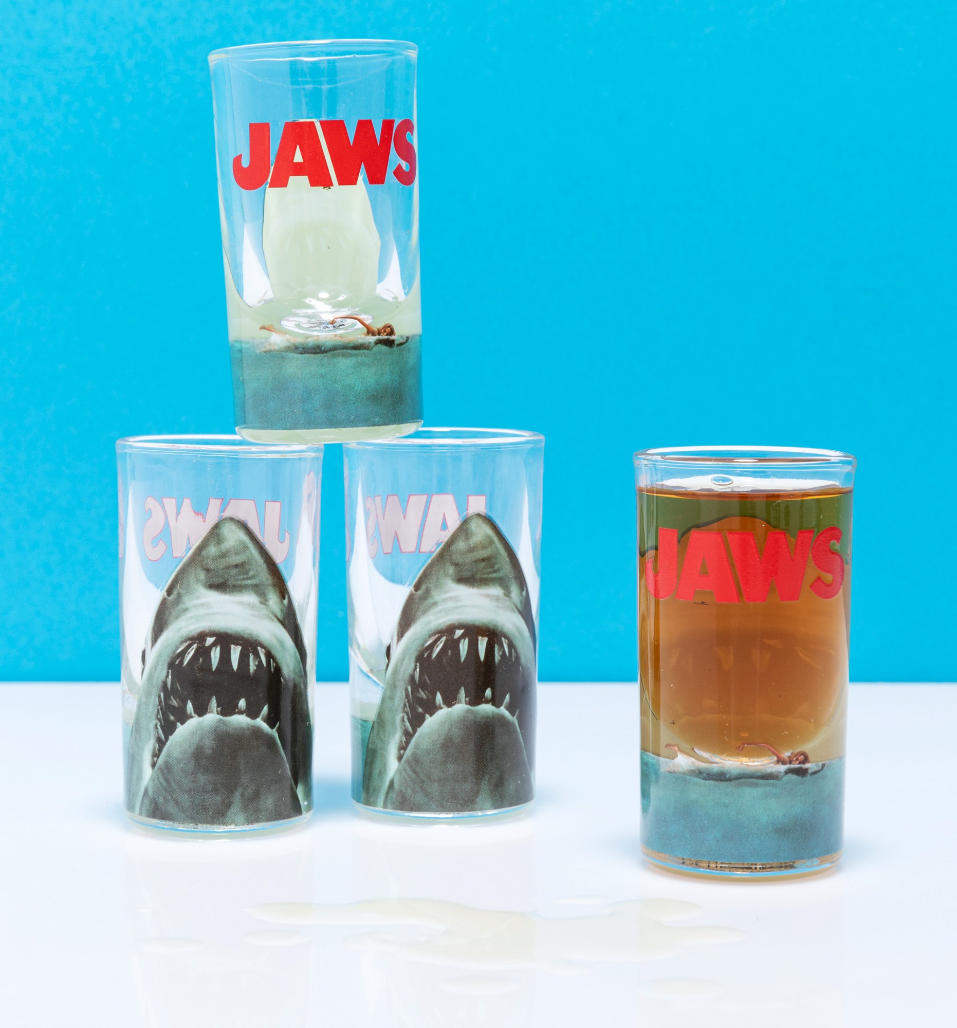 Jaws Set of Four Shot Glasses