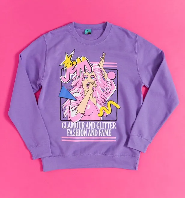 Jem And The Holograms Glamour And Glitter Lavender Sweater