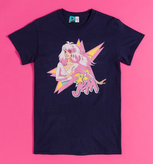 Jem And The Holograms Star Navy T-Shirt Jem And The Holograms Star Navy T-Shirt