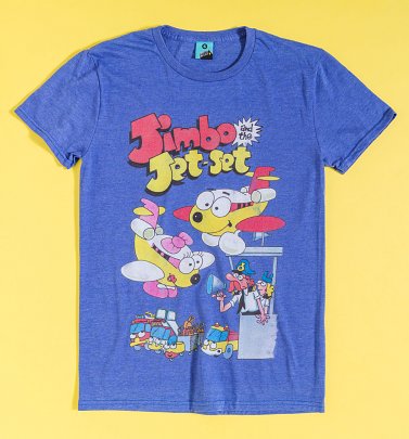 Jimbo And The Jet Set Airport Blue Marl T-Shirt Jimbo And The Jet Set Airport Blue Marl T-Shirt