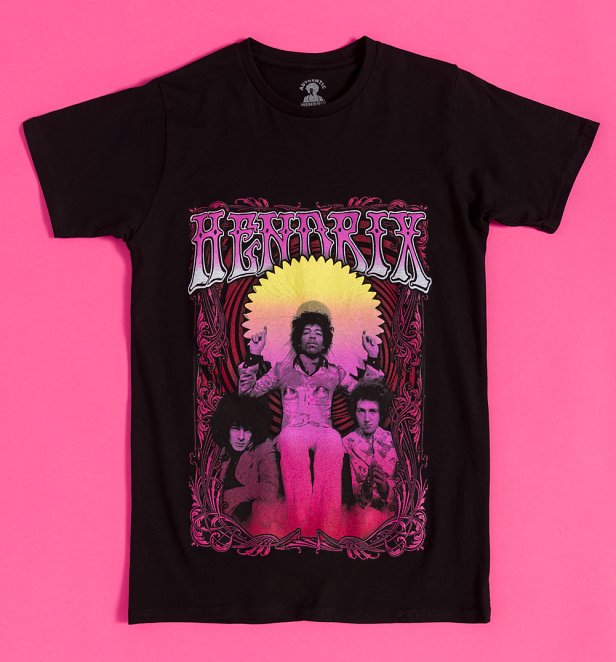 Jimi Hendrix Karl Ferris Wheel Black T-Shirt