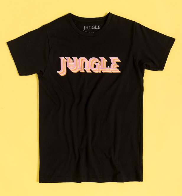 Jungle Colour Logo Black T-Shirt