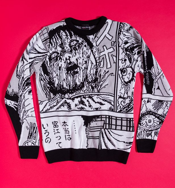 Junji Ito Collage Knitted Jumper