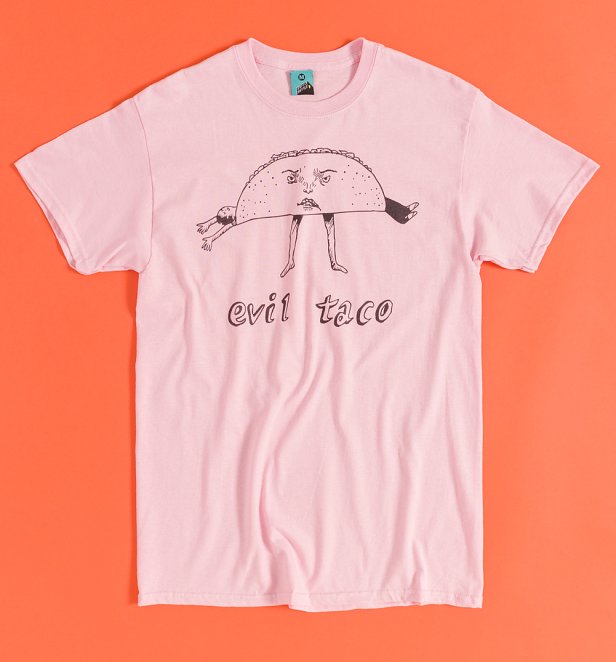 Juno Inspired Evil Taco Pink T-Shirt