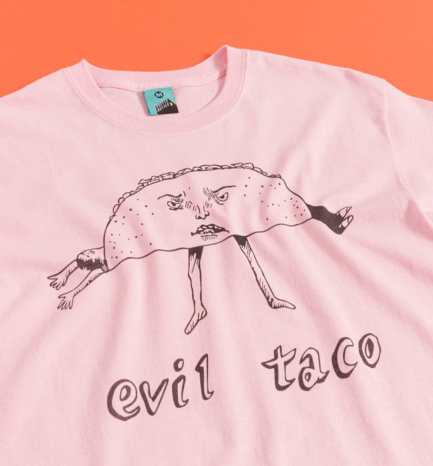 Juno Inspired Evil Taco Pink T-Shirt