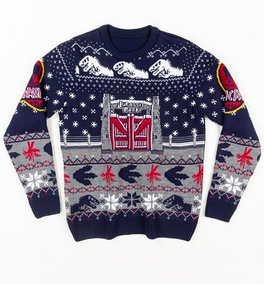 Jurassic Park Christmas Jumper Jurassic Park Christmas Jumper