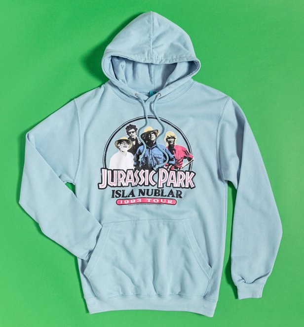 Jurassic Park Isla Nublar Blue Hoodie