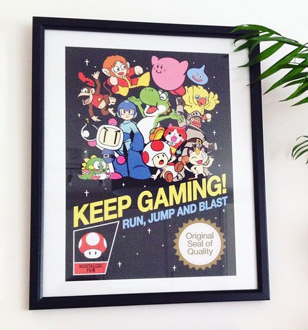 Keep Gaming 11x14 Framed Art Print Keep Gaming 11x14 Framed Art Print